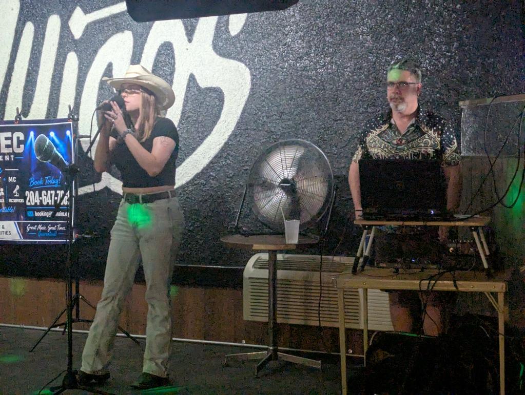Crowd singing along to classic rock hits